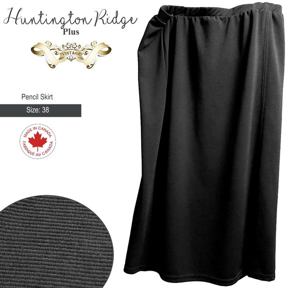 Huntington Plus: Vintage Maxi Pencil Skirt - Picture 1 of 8
